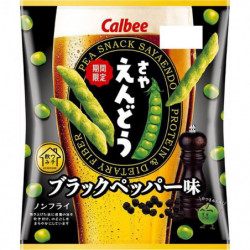 Savory Snacks Saya Pea Black Pepper Flavor Calbee