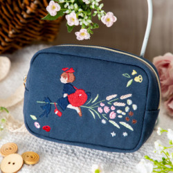 Mini Pochette Flower Wreath Embroidery Series Kiki la petite sorcière