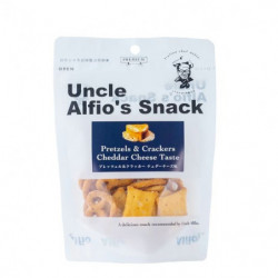 Savory Snack Pretzel Crackers Cheddar Cheese Taste Uncle Alfio's Ohashi