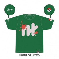 T-Shirt L Type Herbe Splatoon × Pokémon