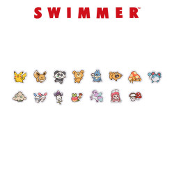 Stickers Set Pokémon Henteko Cute x Swimmer