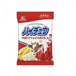 森永製菓ハイチュウアソートれん乳バナナ＆れん乳いちご 77g