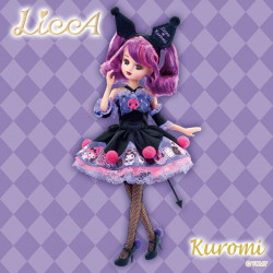 Japanese Doll Spicy Black Style Licca x Kuromi