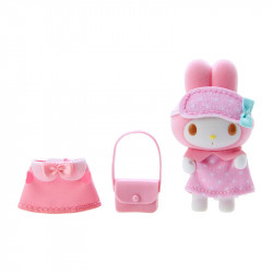 Flocked Figure My Melody Sanrio Miniature Collection