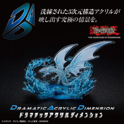 Support Acrylique Décoratif Dragon Blanc Alternatif aux Yeux Bleus Yu-Gi-Oh! Dramatic Acrylic Dimension