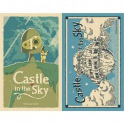 Stickers Retro Design Set Castle In The Sky
