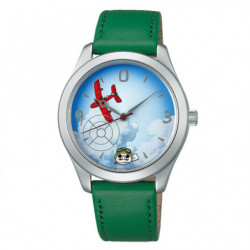 《10/29(土)12時発売》【どんぐり共和国限定】紅の豚 30周年限定モデル 腕時計 緑 ACCK728