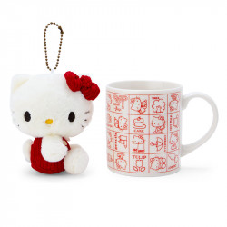 Mug avec Peluche Porte-clé Hello Kitty Sanrio Classic