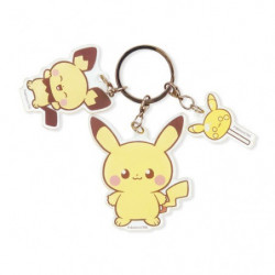Acrylic Keychain Pikachu and Pichu Pokémon Poképeace