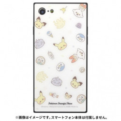 iPhone SE/8/7 Coque Carrée en Verre All-over Pattern Pokémon Poképeace