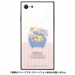iPhone SE/8/7 Square Glass Case Gathering Pokémon Poképeace