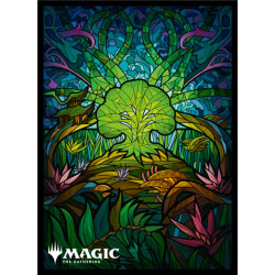 Card Sleeves Dominaria United Forest Stained Glass MTGS 241 Magic The Gathering