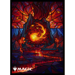 Card Sleeves Dominaria United Mountain Stained Glass MTGS 240 Magic The Gathering