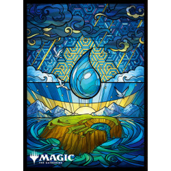Card Sleeves Dominaria United Island Stained Glass MTGS 238 Magic The Gathering