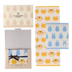 Towel Gift Set Totoro Silhouette N WT1P and FT1P My Neighbor Totoro