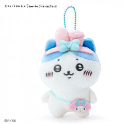 Peluche Porte-clés Hachiware My Melody Chiikawa x Sanrio Characters