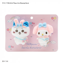 Peluches Broches Hachiware My Melody Chiikawa x Sanrio Characters