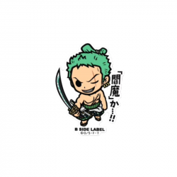 Sticker Zoro Enma ka!! One Piece B-SIDE LABEL x CAPCOM