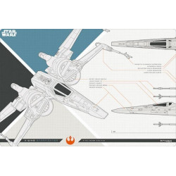 Tapis De Jeu V2 Vol.576 X-wing Starfighter Star Wars