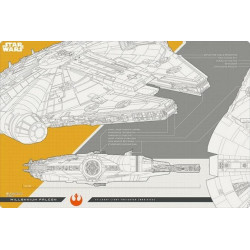 Tapis De Jeu V2 Vol.575 Millennium Falcon Star Wars