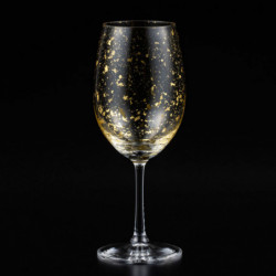 Wine Glass Gold Stardust