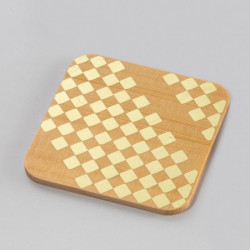 Square Coaster Checkered Komon