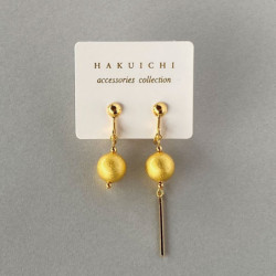 Earrings Gold Hitosuji Hiyori