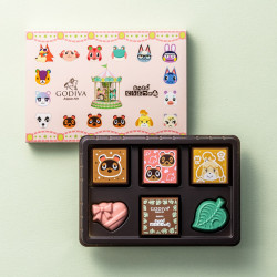 Assortiment Chocolats Godiva meets Animal Crossing