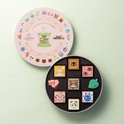 Assortment Chocolates with Can Case Godiva meets Animal Crossing