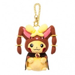 Plush Keychain Mascot Mega Lopunny Poncho Pikachu