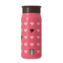 Mini Bouteille en Acier Inoxydable Coeur Starbucks Valentine 2023