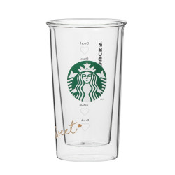 Heat Resistant Double Wall Glass Starbucks Valentine 2023