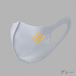 Mask Gray Gold Leaf Ichimatsu