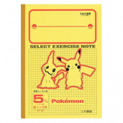 Livre d'étude B5 Pikachu Mimiqui Tyranocif et Cizayox Pokémon