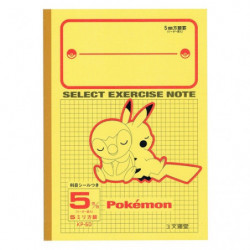 Study Book B5 Pikachu Piplup and Gengar Pokémon