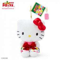 Peluche Porte-clés Hello Kitty Sakuma Drops x Sanrio Characters