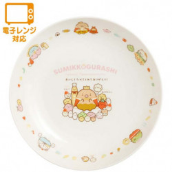 Assiettes à Curry Pâtes Sumikko Gurashi Youkoso! Tabemono Oukoku  Size: 40 × 220 × 220 mm.