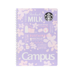 Ring Notebook Purple Starbucks SAKURA2023