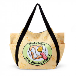 2 Pocket Lunch Bag Beige Sanrio Gudetama Happy 10th Anniversary