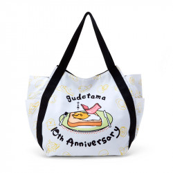 2 Pocket Lunch Bag White Sanrio Gudetama Happy 10th Anniversary