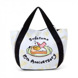 Lunch Bag White Sanrio Gudetama Happy 10th Anniversary