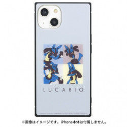 Case Square Glass iPhone 14/13 Lucario Pokémon