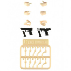 Accessoires pour Figurines LAOP12 figma Hands for Guns 2 Handgun Set Little Armory