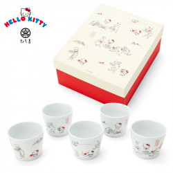 Dessert Cup Set Sanrio Choju Giga x Hello Kitty