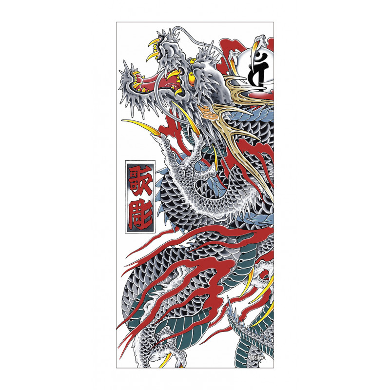 Kazuma Kiryu Dragon Tattoo horizontal Spiral Notebook for Sale by  thehollowpoint  Redbubble