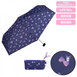 Folding Umbrella Kuromi Hearts Sanrio
