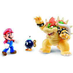 Figures Set Mario vs Bowser Battle Set Super Mario