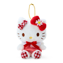 Peluche Porte-clés Hello Kitty Sanrio Gingham Angel