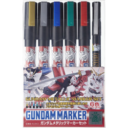 Gunpla Metallic Pen Set 1 Gundam