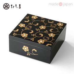 Jewelry Box Tachikichi Flower Arabesque Pattern Black Sanrio
